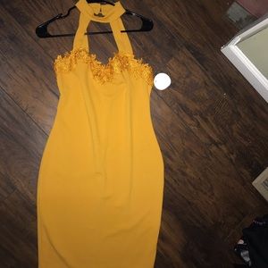 Canary Yellow Evening Dress